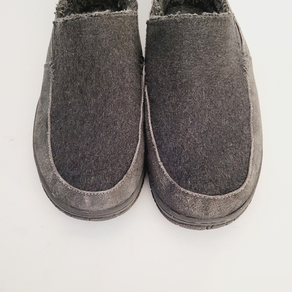 Makalu California Gray Suede Slip On Slipper Shoes - Picture 3 of 10